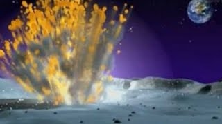 Lunar meteor explosion filmed