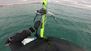 ❄Windsurfing Beginners Board, planing, failled jibing and only a couple of swearies🤙🇬🇧 Raw 13/1/2025