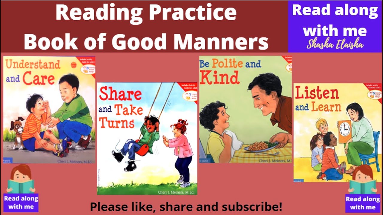 Book Of Manners By Cheri J Meiners For Children To Read Along Part 1 ...