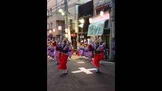 三鷹商工連2014⒏2 中目黒阿波踊り