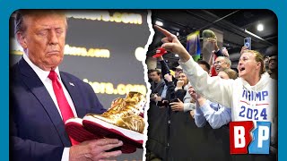 Trump Gold Sneakers $45 THOUSAND ON eBay