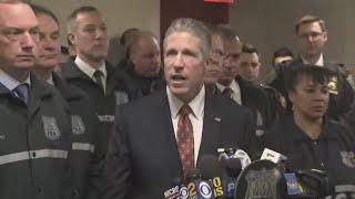 PBA President Pat Lynch Speaks After Police Shooting Suspect's Arraignment