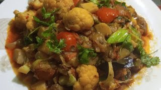 বাহারি সবজি রান্না। vegetables recipe.