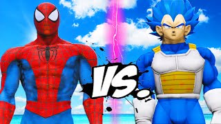 VEGETA VS SPIDERMAN - DRAGON BALL VS MARVEL SUPERHERO
