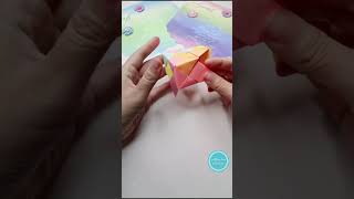 How to make a paper cube /DIY Origami Crafts Tutorial step by step. #shorts