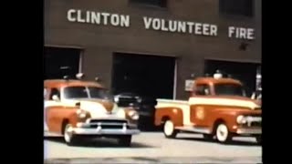 8MM hand crank film reel footage of a Parade in Clinton, Maryland 1957 Clinton Vol Fire Dept Co.25