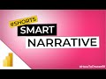 Smart Narrative in Power BI #Shorts