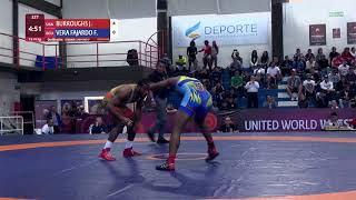 Qual. FS - 74 kg: J. BURROUGHS (USA) v. F. VERA FAJARDO (ECU)