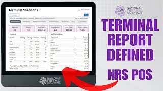 NRS POS Terminal Statistics - Terminal Report Defined
