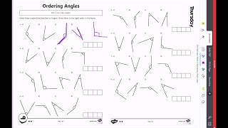Comparing Angles Activities