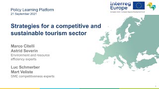 E-workshop: Competitive and sustainable tourism - Keynote speeches