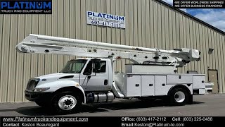 (SOLD) 2019 International 4300 Altec 61' Material Handler Bucket Truck