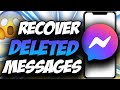 How To Recover Deleted Messages On Messenger ✅ Easy