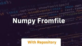 numpy fromfile