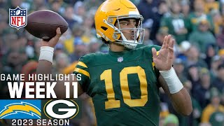 Los Angeles Chargers vs. Green Bay Packers Game Highlights | NFL 2023 Week 11