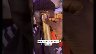 Here how to fix a pushback hairline💈