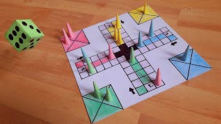 How to make a LUDO GAME at home | DIY | Board, Tokens & Dice