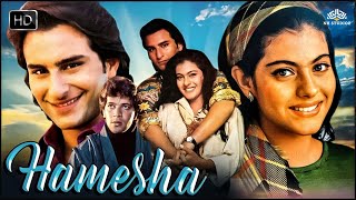 Hameshaa (1997) Full Movie | SaifAli Khan | Kajol | Laxmikant Berde | Hindi Action Blockbuster Movie