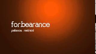 English Word Meaning - forbearance