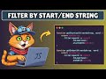 Filter by Starting & Ending of String Using Javascript - Challenge #8