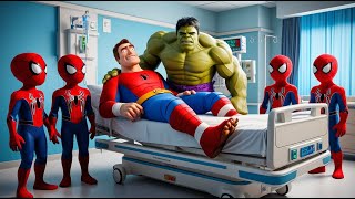 Spiderman is Injured and in the Hospital | Marvel's Spidey and his Amazing Friends Animation