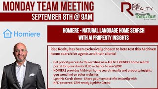 Homiere - Natural Language Home Search with AI Property Insights │Rise Realty