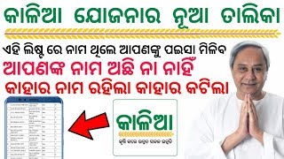 ନୂଆ ଲିଷ୍ଟ ଆପଣ ନାମ ଅଛି ନା ନାହିଁ 2019 Kalia Yojana List re Nija Name Kemiti Dekhibe