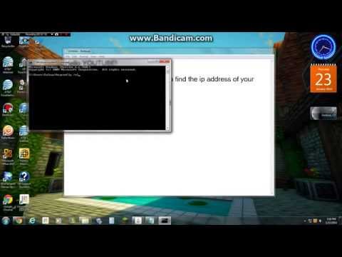 How to find your local ip address for your multiplayer MINECRAFT SERVER How to find your local ip address for your multiplayer MINECRAFT SERVER