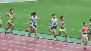 H29　関カレ　男子2部1500m　予選4組　ラスト1周～