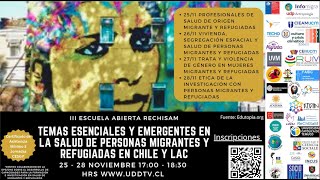 Rechisam: Salud de personas migrantes y refugiadas en Chile y LAC - lll Jornada