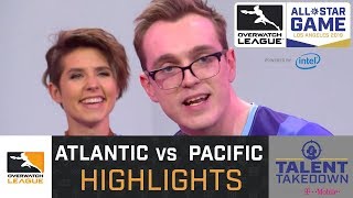 HIGHLIGHTS Atlantic vs. Pacific | 2019 All Stars | Talent Takedown | Overwatch League