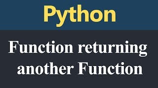 Function returning another Function in Python (Hindi)