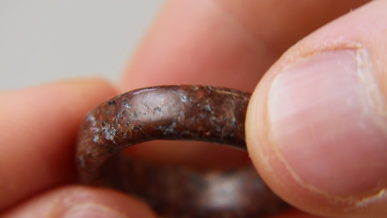 How To Make A Ring From A Rock Youtube