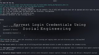 How To Harvest Login Credentials Using Social Engineering?
