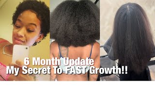 How I Grew My Hair FAST In 6 Months | tips for natural hair growth