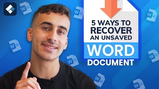 (2023NEW) 5 Ways to Recover an Unsaved/Deleted Word Document