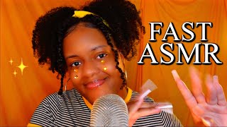 ASMR - ♡ Fast Hand Sounds \u0026 Movements + Dry Mouth Sounds 💛 (SUPER GOOD)