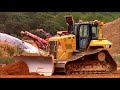 cat d6n dozer and nice sounds of metal tracks