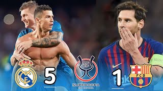 Real Madrid 5-1 Barcelona-Super Cup 2017 Home and away 》Mad match Extended Highlights Goals.HD