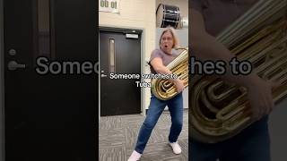 It’s a band room miracle! #banddirector #band #tuba #tubaplayer #middleschoolband #miracle #tubas 
