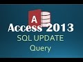 75. SQL UPDATE Query (Programming In Access 2013)