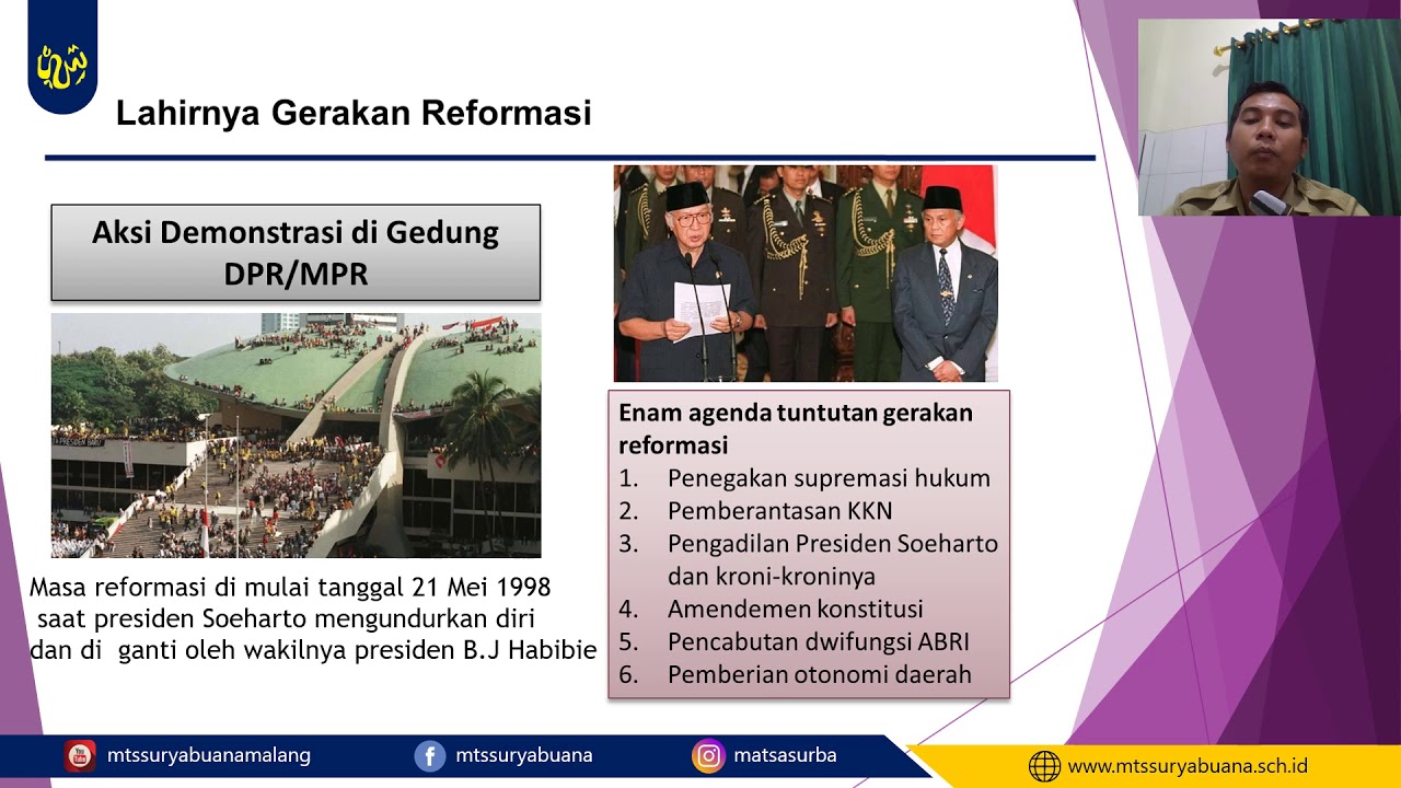 IPS Kelas 9 - Masa Reformasi (lahirnya Gerakan Reformasi) - YouTube