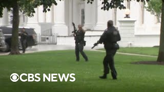 Apparent gunshots heard at the White House by CBS News reporters
