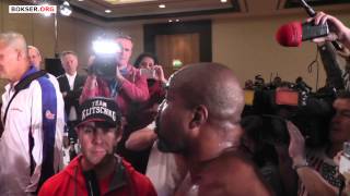 Shannon Briggs disrupts Klitschko vs Leapai press conference (full version)