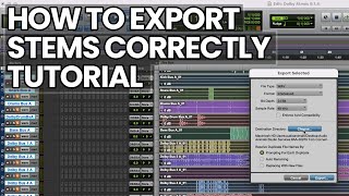 How To Export Stems Correctly Tutorial