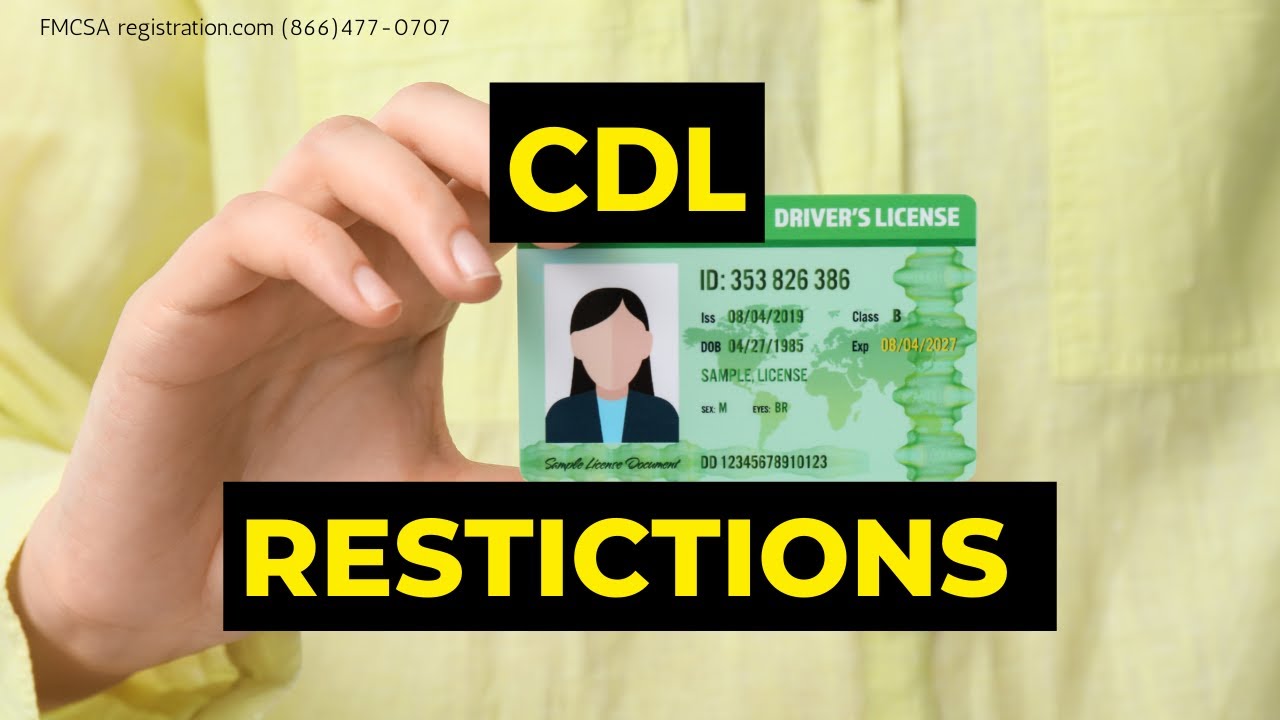 CDL Restrictions | Commercial Driver's License Classes & Certifications ...