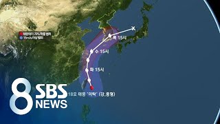 태풍 미탁, 한반도만 한 비구름 몰고 온다…개천절 상륙 / SBS