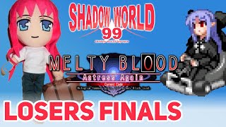 DoubleBear (C-Aoko) vs SolidusRay (F-Len) - MBAACC Losers Finals - Shadow World 99