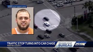 Suspect attempts to escape officials in Martin County chase