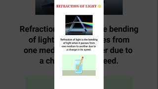 Refraction Of Light 🌞⚡ #refraction_of_light#physics#light#science#facts#short